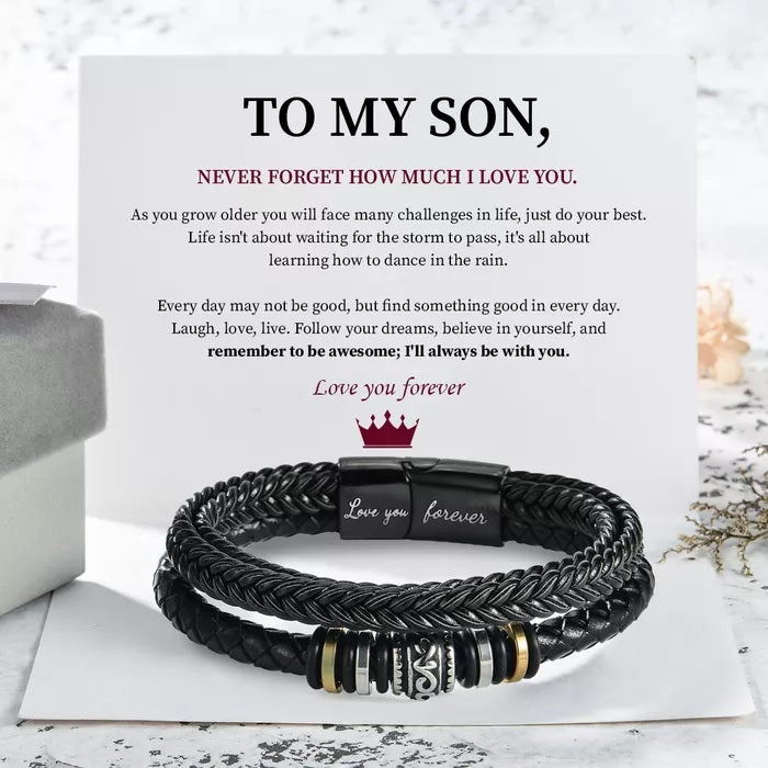 To My Son Love You Forever Bracelet-Jolura