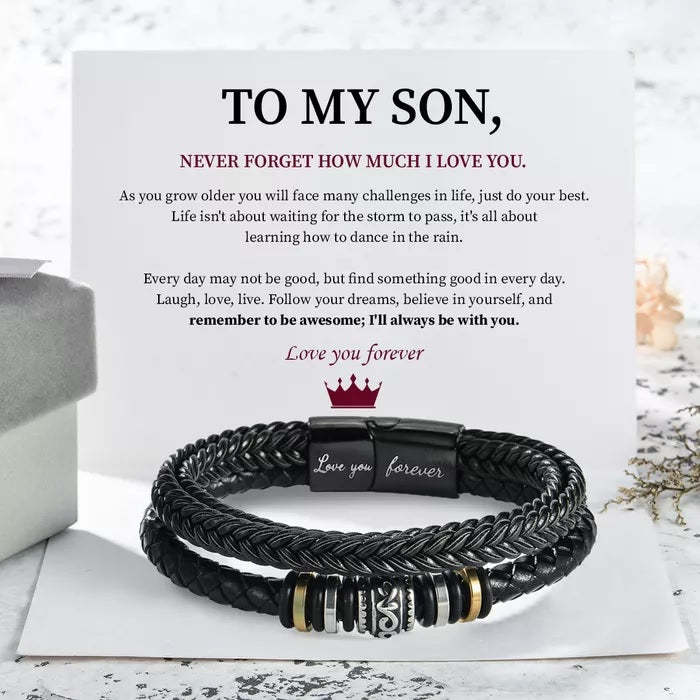 To My Son Love You Forever Bracelet-Jolura