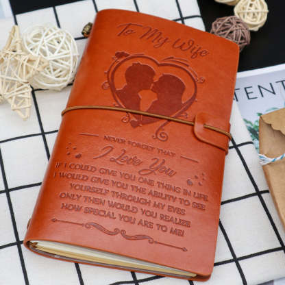 To My Wife - Never Forget That I Love You - Vintage Journal Notebook-Jolura