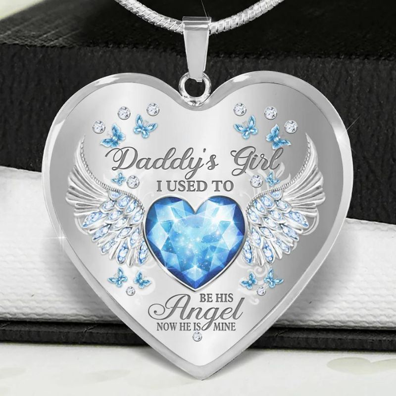 Daddy's Girl Heart Necklace-Jolura