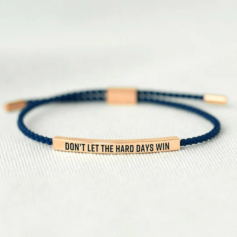 Don't Let The Hard Days Win Tube Bracelet-Jolura