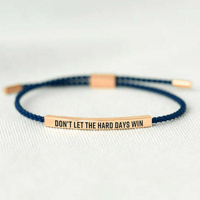 Don't Let The Hard Days Win Tube Bracelet-Jolura