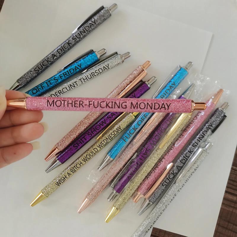 Colored Glitter Pen Set For Sarcastic Souls-Jolura
