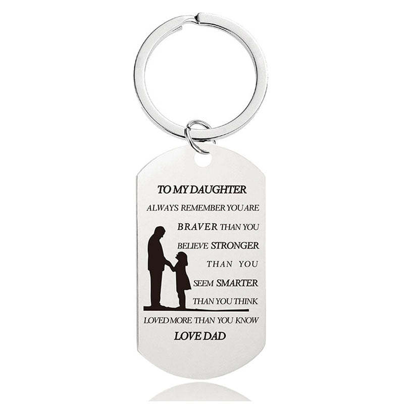Always Remember You Are Braver Than You Believe - Inspirational Keychain - A901-Jolura