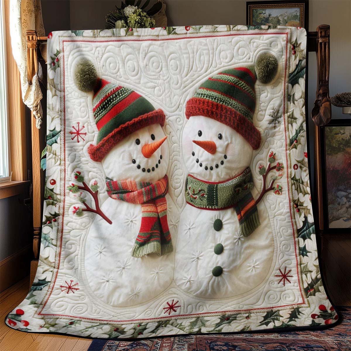Christmas Snow Blanket - J086 - Premium Blanket