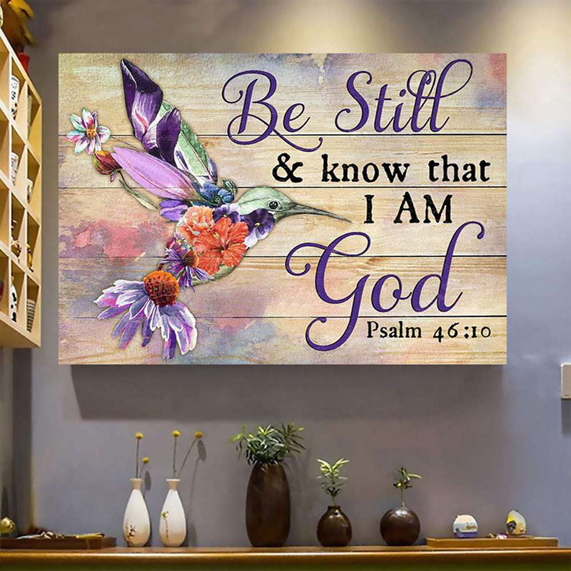 Be Still And Know That I Am God - D372 - Gallery Wrapped Canvas Prints