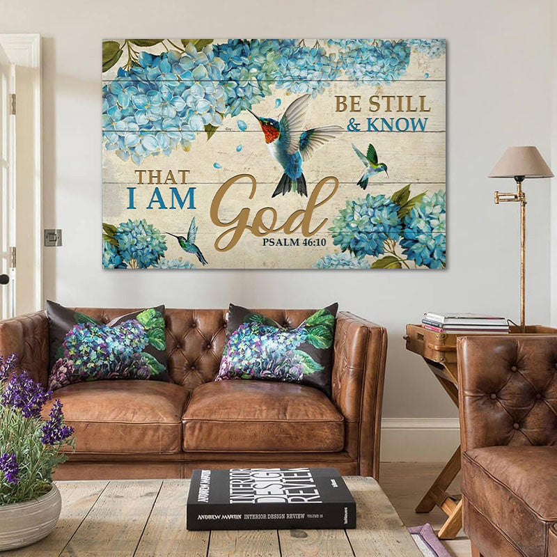 Be Still And Know That I Am God - D376 - Gallery Wrapped Canvas Prints