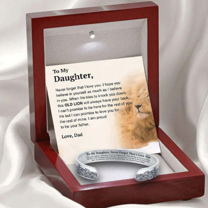 To My Daughter Proud of You Love Dad Bracelet-Jolura