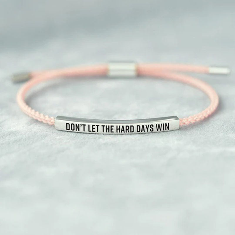 Don't Let The Hard Days Win Tube Bracelet-Jolura