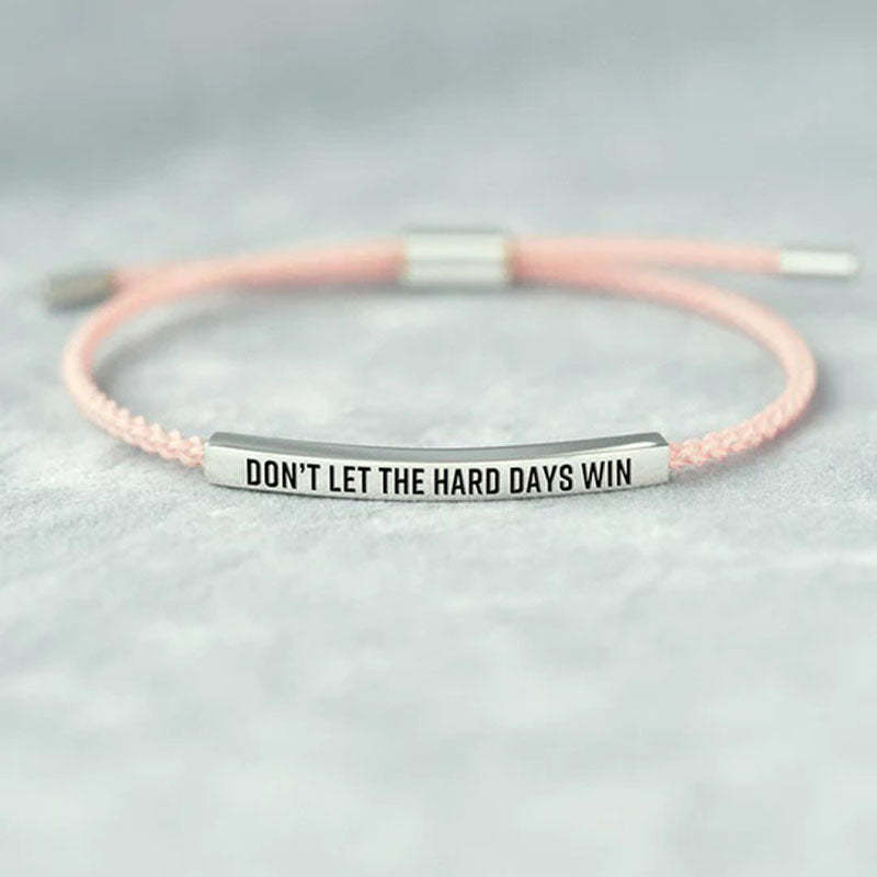 Don't Let The Hard Days Win Tube Bracelet-Jolura