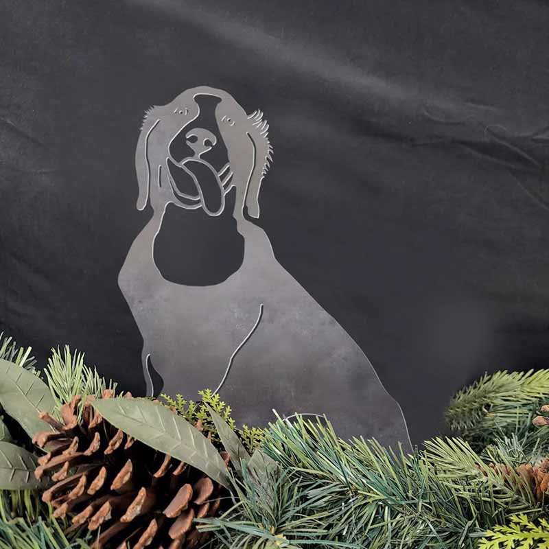 Golden Retriever Metal Silhouette-Jolura