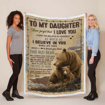 To My Daughter - From Dad - A932 - Premium Blanket-Jolura