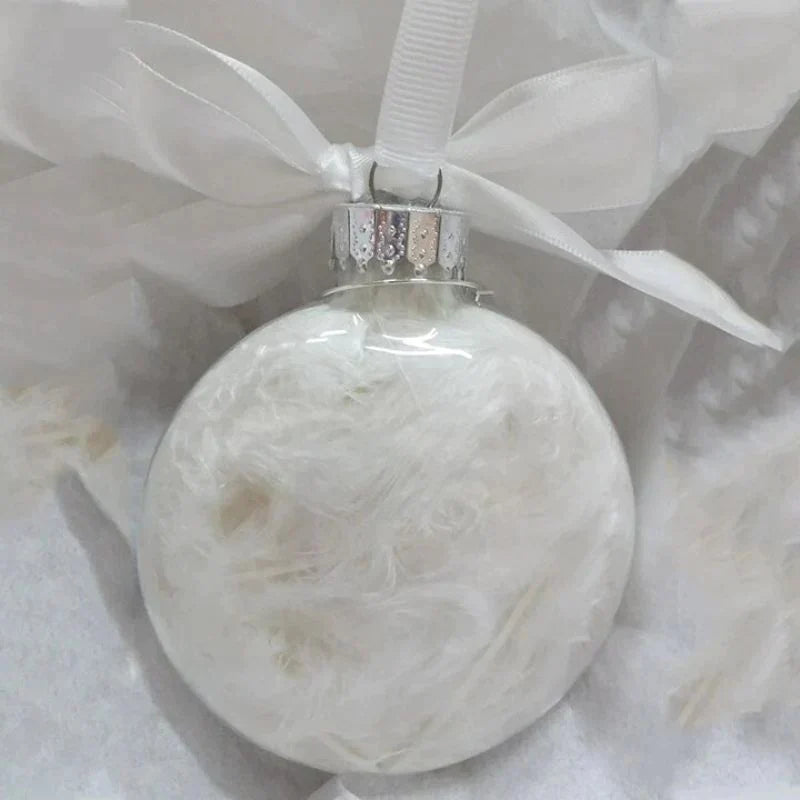 Christmas Ornaments Feather Ball - Angel In Heaven Memorial Ornament-Jolura