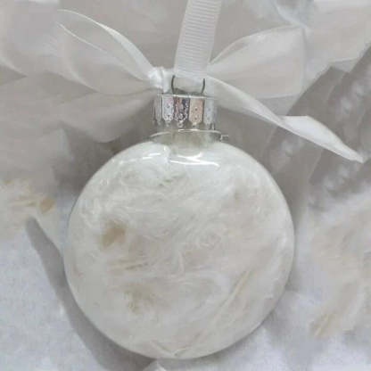 Christmas Ornaments Feather Ball - Angel In Heaven Memorial Ornament-Jolura