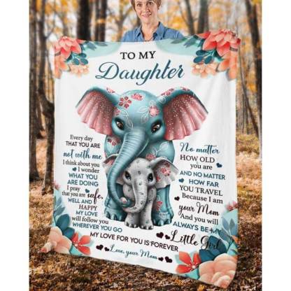 To My Daughter - From Mom - A335 - Premium Blanket-Jolura