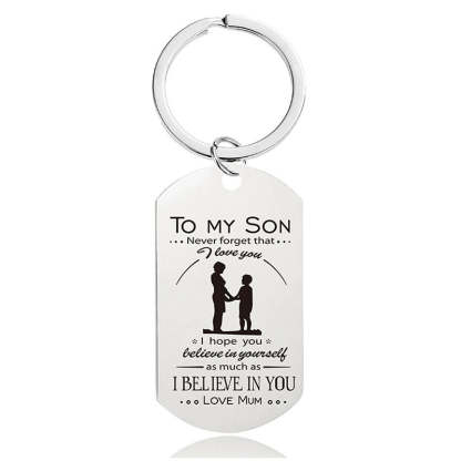 I Hope You Believe In Yourself As Much As I Believe In You - Inspirational Keychain - A903-Jolura