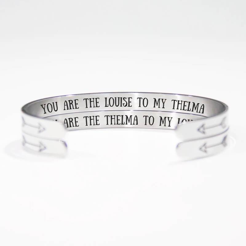 "You Are The Louise To My Thelma" & "You Are The Thelma To My Louise" Bracelet-Jolura