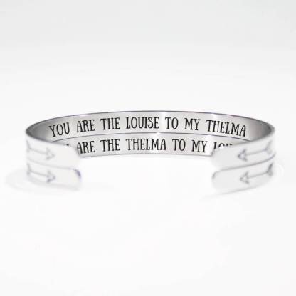 "You Are The Louise To My Thelma" & "You Are The Thelma To My Louise" Bracelet-Jolura