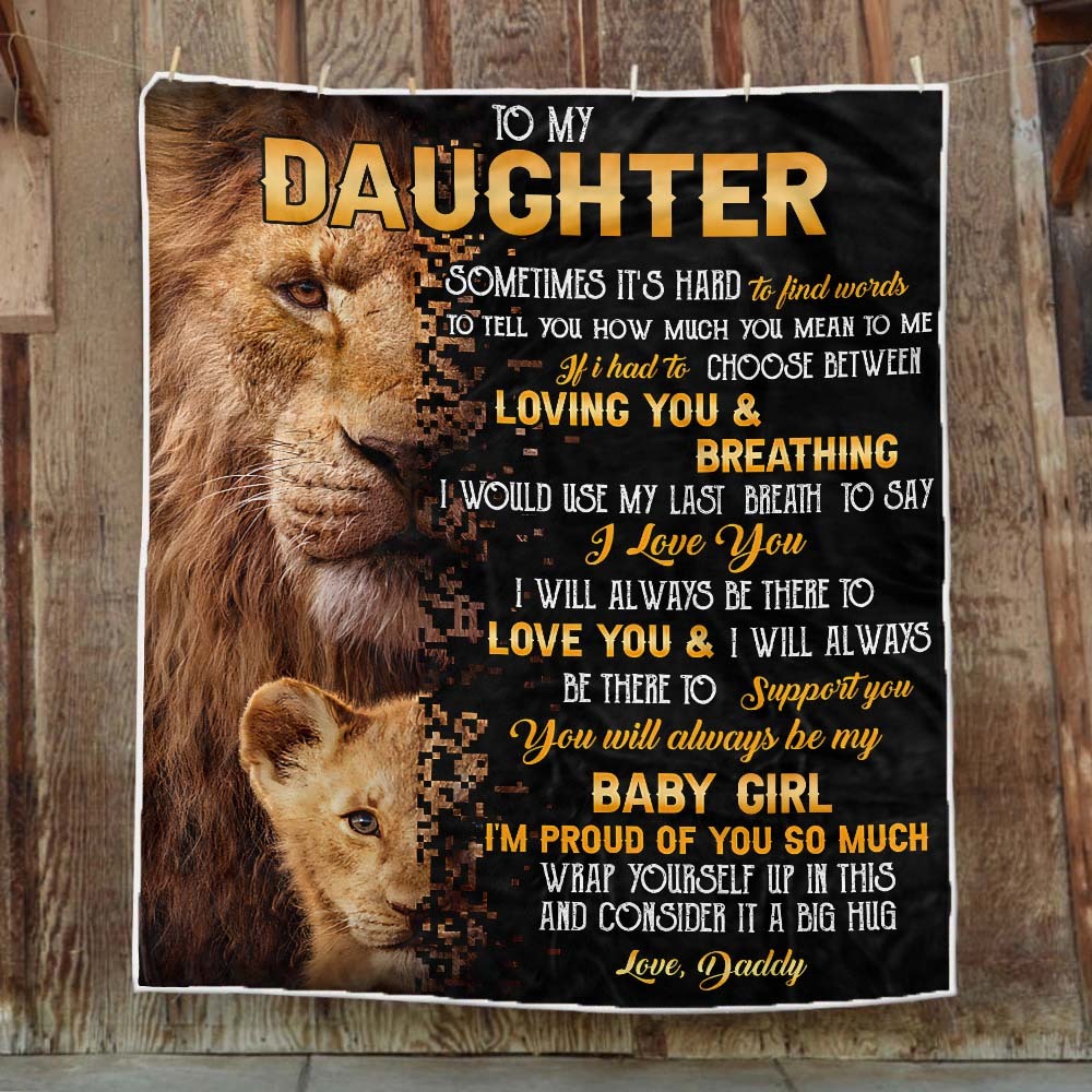 To My Daughter - From Dad - A322 - Premium Blanket-Jolura