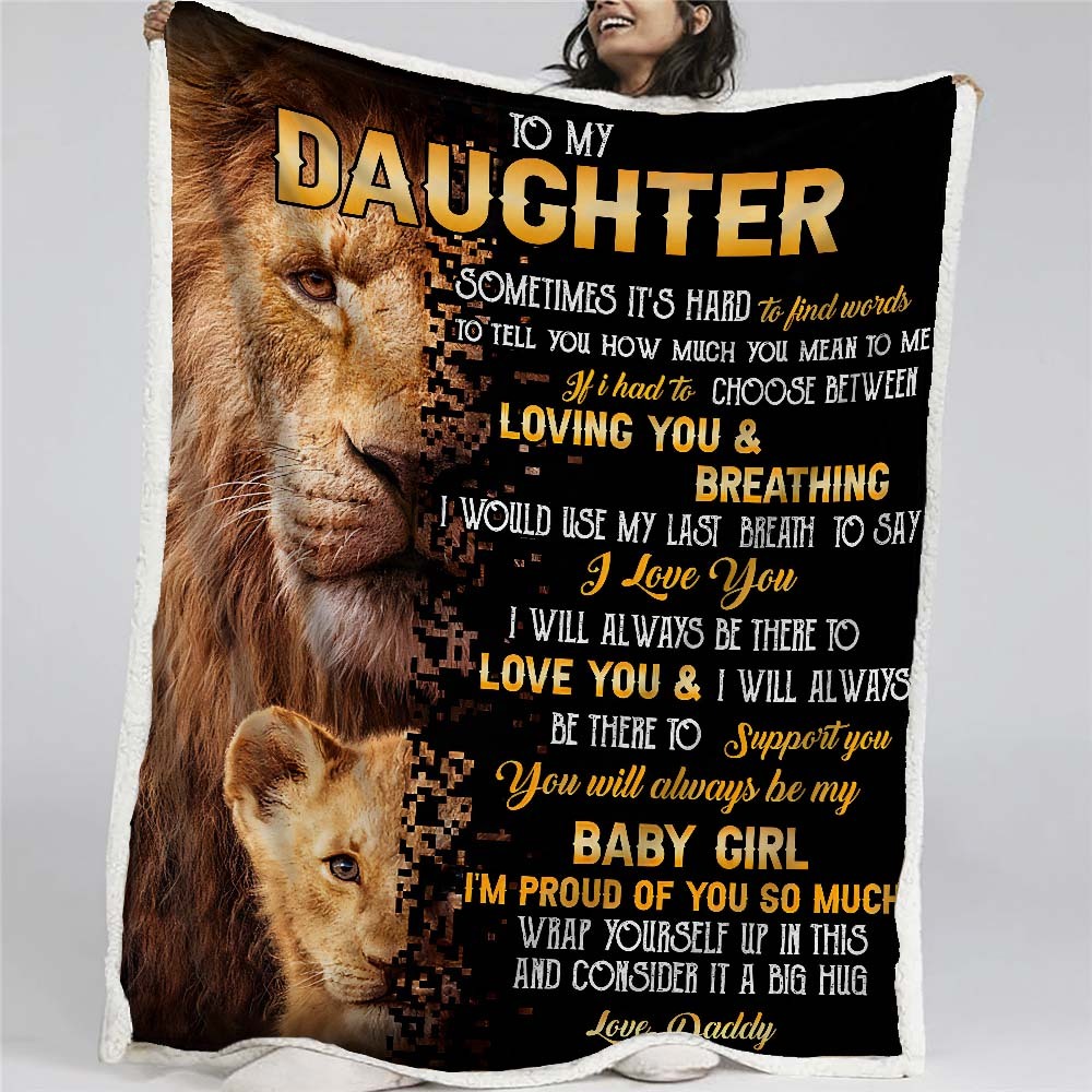To My Daughter - From Dad - A322 - Premium Blanket-Jolura