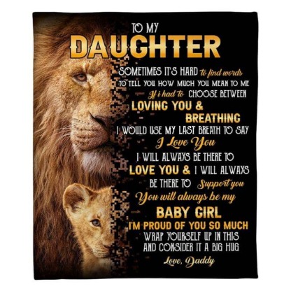 To My Daughter - From Dad - A322 - Premium Blanket-Jolura
