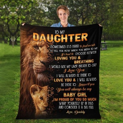To My Daughter - From Dad - A322 - Premium Blanket-Jolura