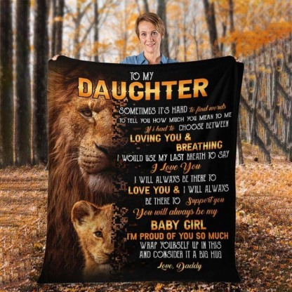 To My Daughter - From Dad - A322 - Premium Blanket-Jolura