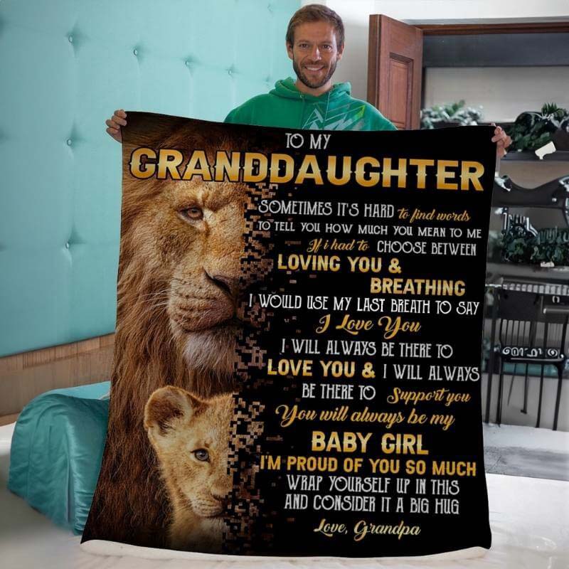 To My Granddaughter - From Grandpa - A322 - Premium Blanket-Jolura