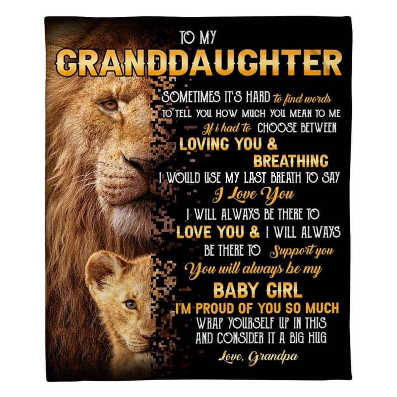 To My Granddaughter - From Grandpa - A322 - Premium Blanket-Jolura