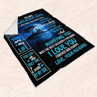 To My Wife - From Husband - A332 - Premium Blanket-Jolura