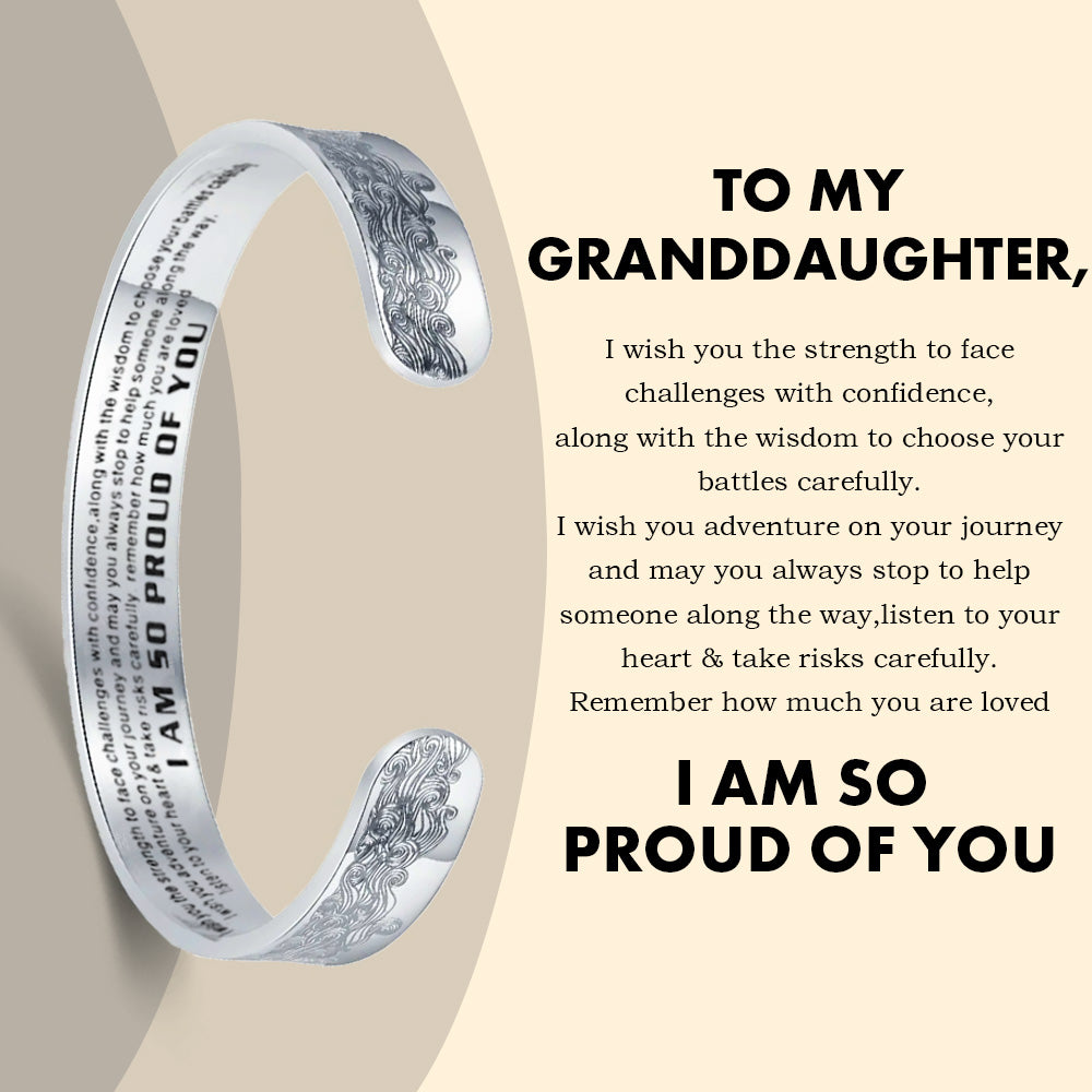 To My Granddaughter - I am So Proud of You Bracelet-Jolura