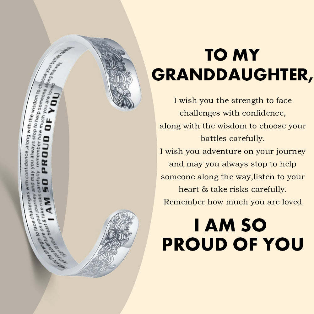 To My Granddaughter - I am So Proud of You Bracelet-Jolura