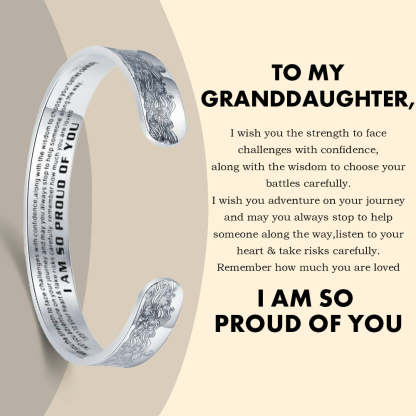 To My Granddaughter - I am So Proud of You Bracelet-Jolura