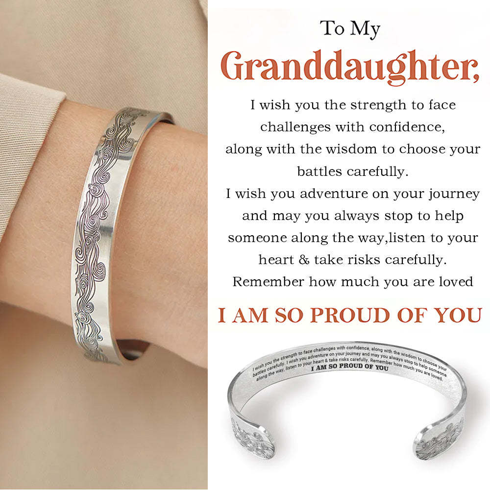 To My Granddaughter - I am So Proud of You Bracelet-Jolura