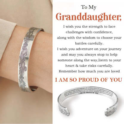 To My Granddaughter - I am So Proud of You Bracelet-Jolura