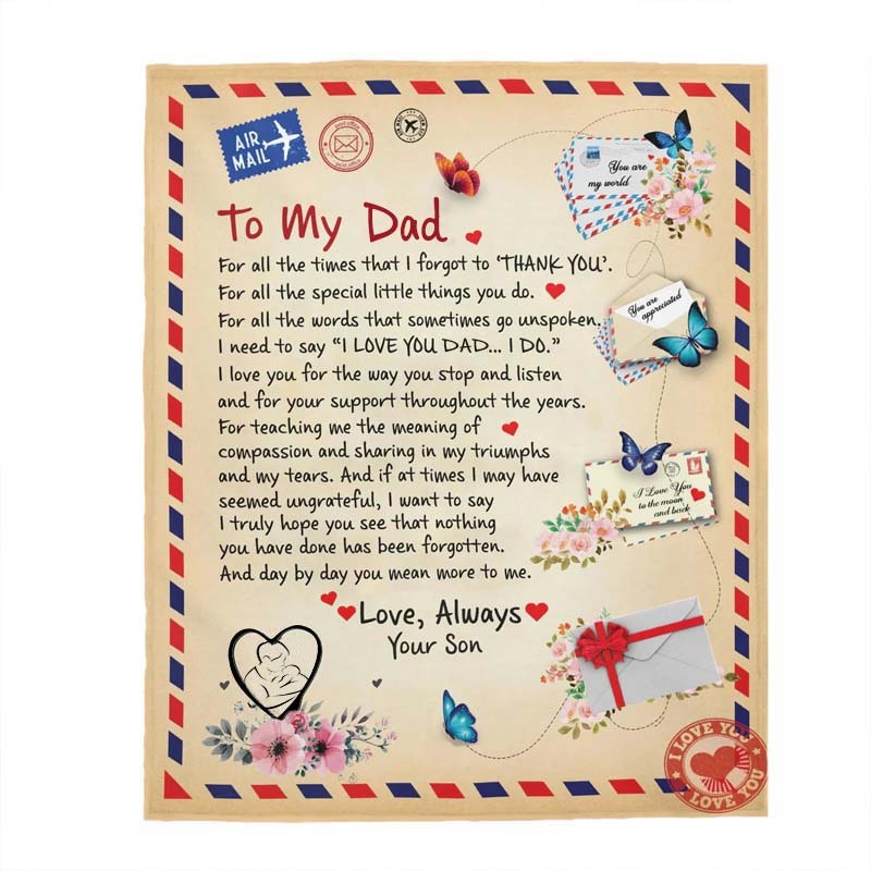 To My Dad - From Son  - A721 - Premium Blanket-Jolura