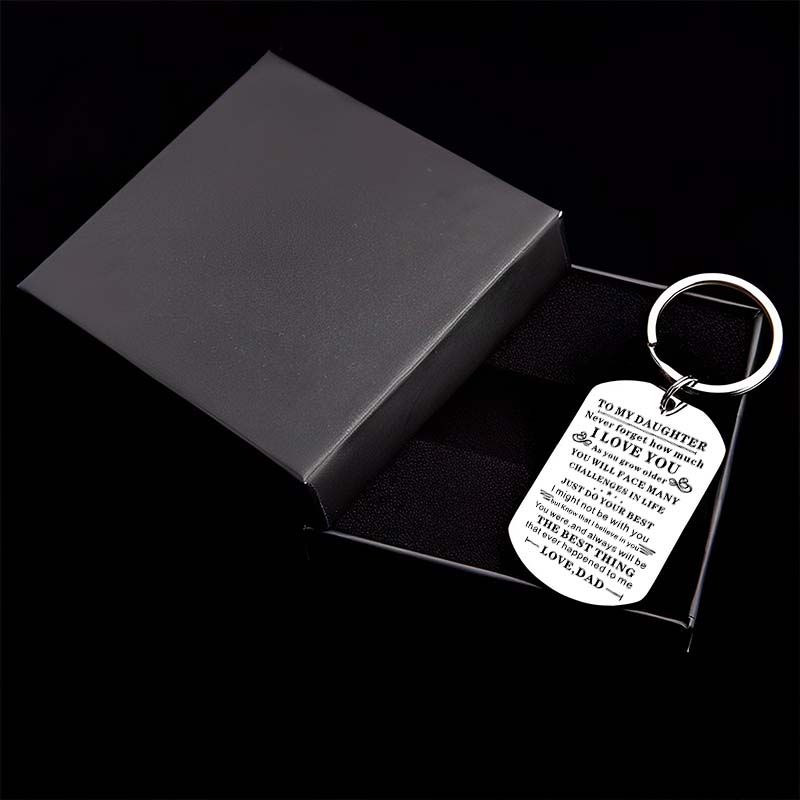 Dad To Daughter - Just Do Your Best - Inspirational Keychain-Jolura