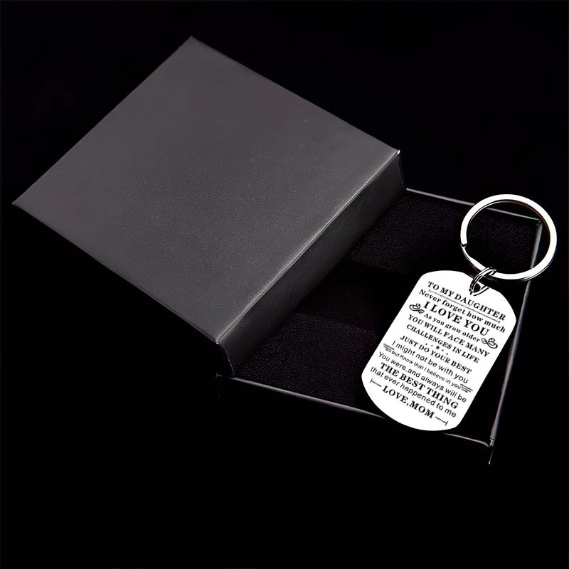 Mom To Daughter - Just Do Your Best - Inspirational Keychain-Jolura