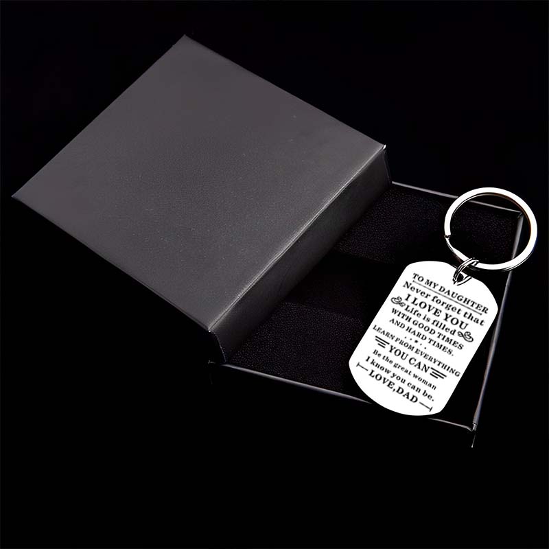 Dad To Daughter - Be The Great Woman - Inspirational Keychain-Jolura