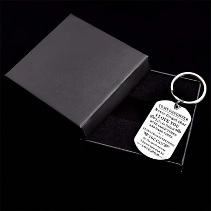 Mom To Daughter - Be The Great Woman - Inspirational Keychain-Jolura