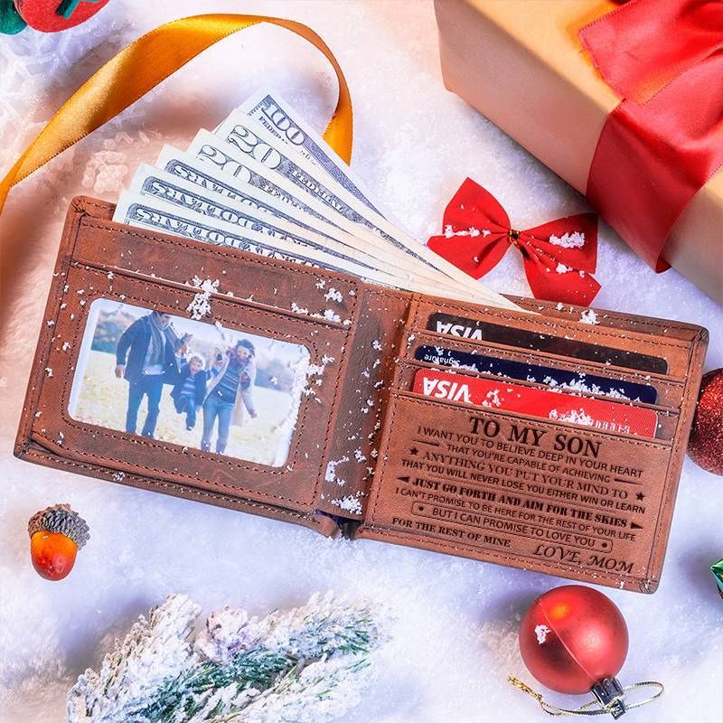 Mom To Son - You Will Never Lose - Top-grain Leather Wallet-Jolura