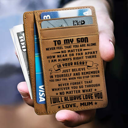 Mum To Son - No Matter What I Will Always Love You - Card Wallet-Jolura