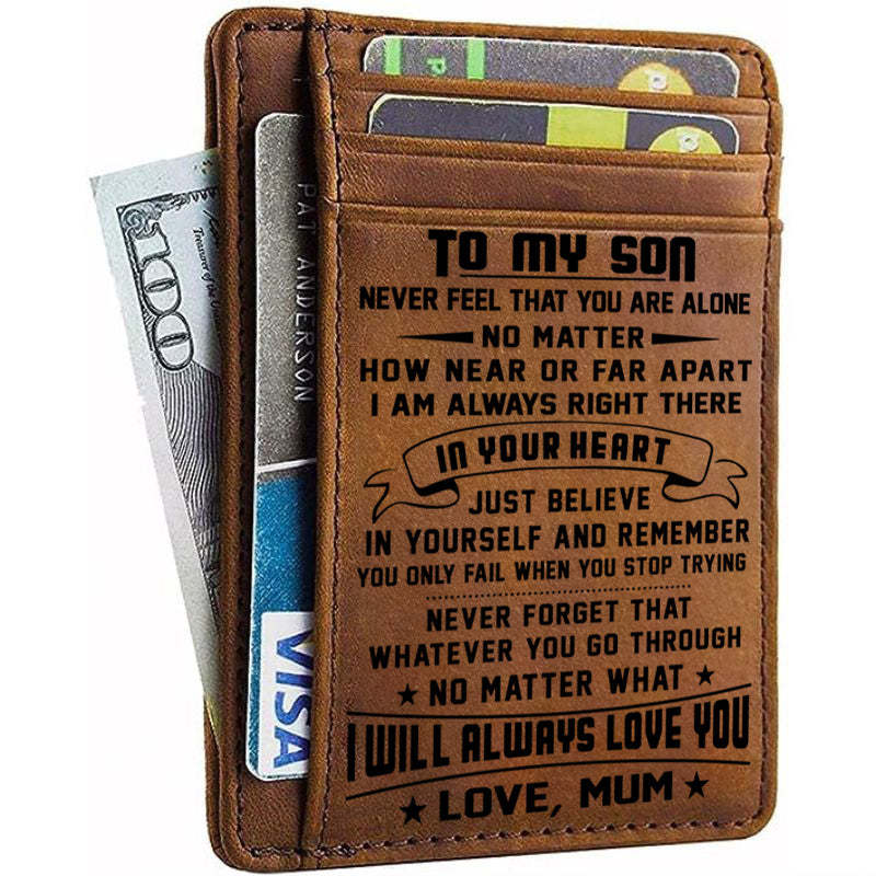Mum To Son - No Matter What I Will Always Love You - Card Wallet-Jolura
