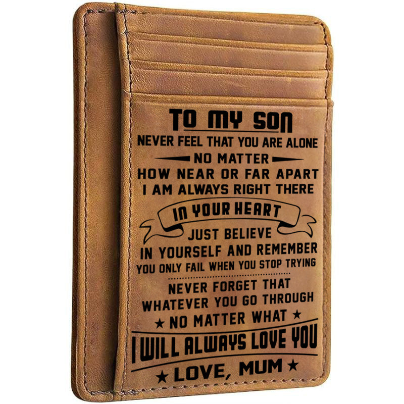 Mum To Son - No Matter What I Will Always Love You - Card Wallet-Jolura