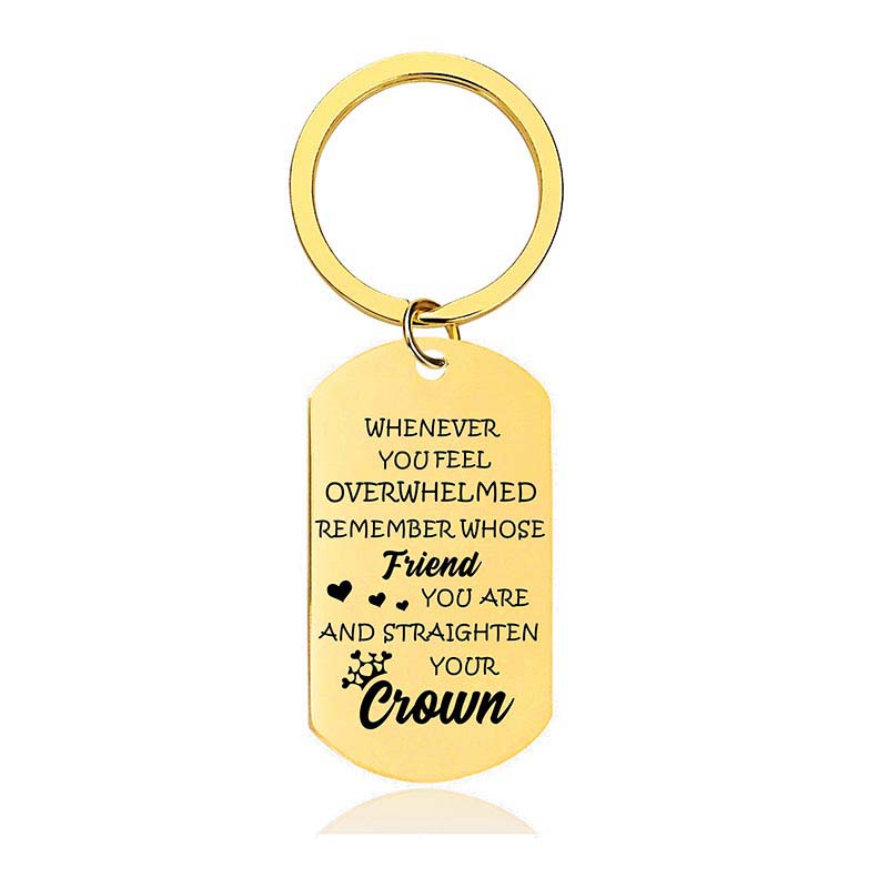 Whenever You Feel Overwhelmed - Inspirational Keychain - A916-Jolura