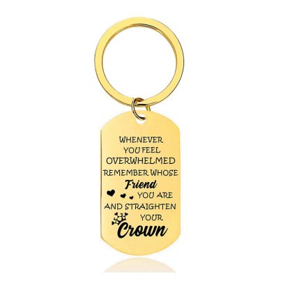 Whenever You Feel Overwhelmed - Inspirational Keychain - A916-Jolura
