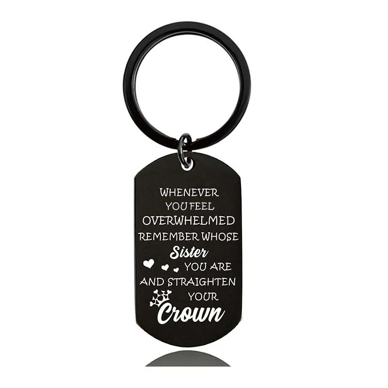 To My Sister - Whenever You Feel Overwhelmed - Inspirational Keychain - A916-Jolura
