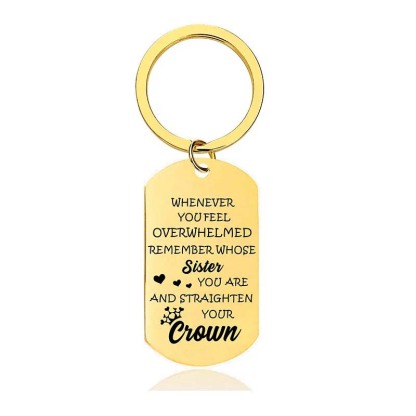 Whenever You Feel Overwhelmed - Inspirational Keychain - A916-Jolura