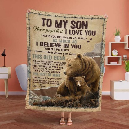I Believe In You - A932 - Brown Bear Premium Blanket-Jolura