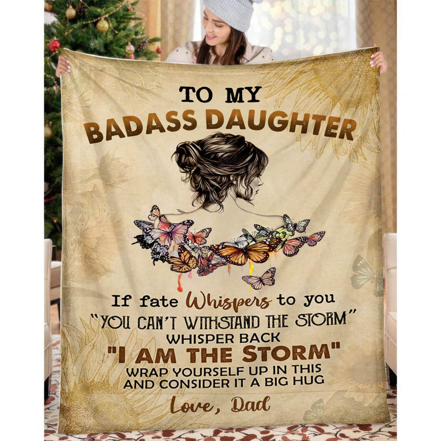 To My Daughter/Granddaughter - A945 - Premium Blanket